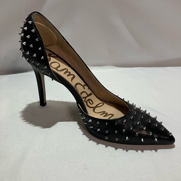 Sam Edelman Black Spiked Heels - Picture 3 of 5